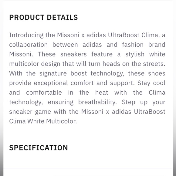 Adidas x missoni ultraboost unisex women’s size 8 - Picture 5 of 12